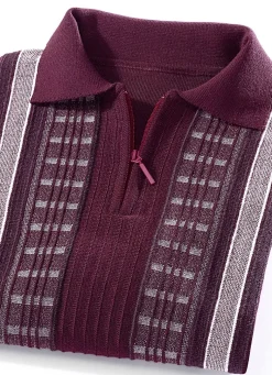Faszinierender Polopullover mit kurzem Reißverschluss