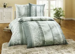 Feinbiber Bettwäsche-Garnitur mit praktischem Reißverschluss