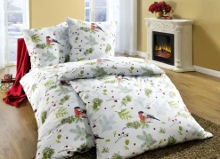 Flanell Bettwäsche-Garnitur mit Reißverschluss