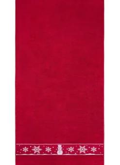 Flauschige Frottier-Serie mit Jacquard-Bordür