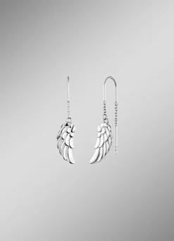 Flügel-Ohrhänger aus Sterlingsilber