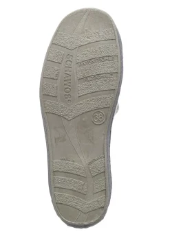 Floral bedruckter Wollfilz-Hausschuh