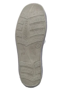 Floral bedruckter Wollfilz-Hausschuh