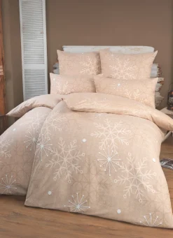 Florella Bettwäsche-Garnitur mit Schneeflocken und Eiskristalle