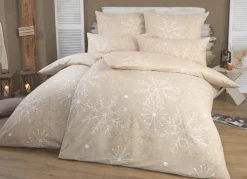 Florella Bettwäsche-Garnitur mit Schneeflocken und Eiskristalle