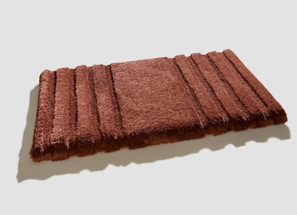 Flusenfreie Badgarnitur mit rutschhemmender Rückseite