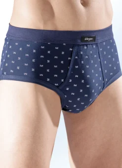 Fünferpack Slips aus Feinjersey, mit Eingriff, allover dessiniert