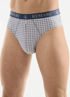 Fünferpack Slips mit Karodessin