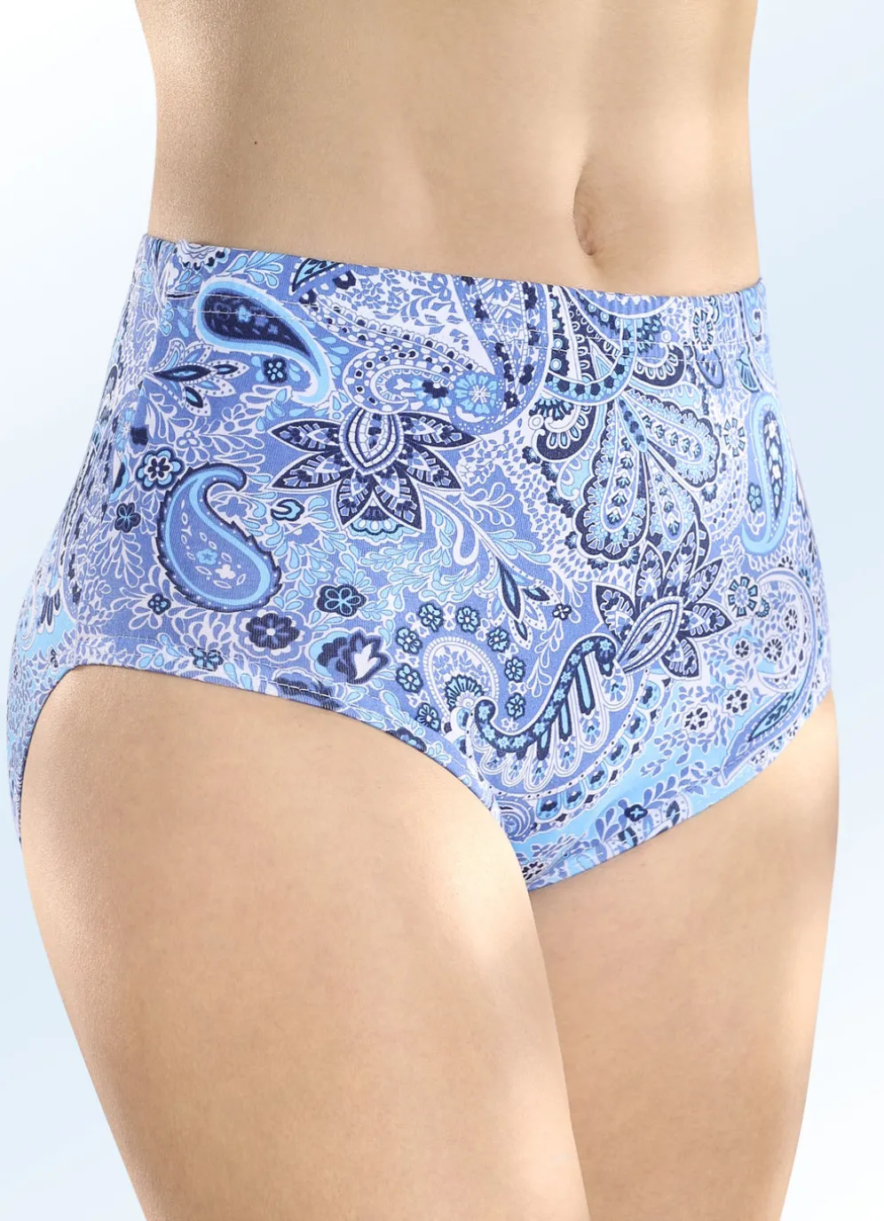 Fünferpack Slips mit Paisley-Druck