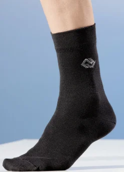 Fünferpack Socken, Schaft und Bund extra weit, mit Wolle