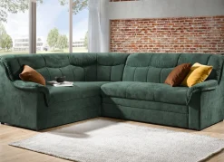 Frei im Raum aufstellbare Polsterecke mit Bettfunktion