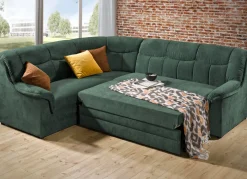 Frei im Raum aufstellbare Polsterecke mit Bettfunktion