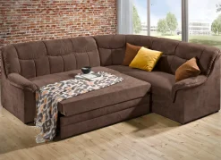 Frei im Raum aufstellbare Polsterecke mit Bettfunktion