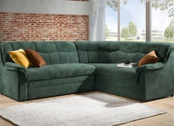 Frei im Raum aufstellbare Polsterecke mit Bettfunktion