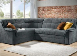 Frei im Raum aufstellbare Polsterecke mit Bettfunktion