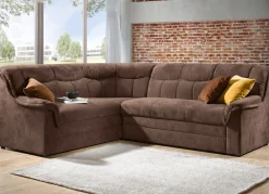 Frei im Raum aufstellbare Polsterecke mit Bettfunktion