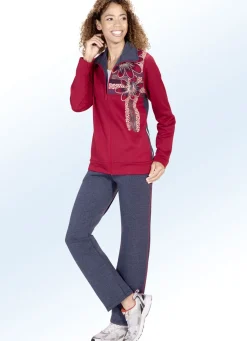 Freizeitanzug mit Blumendruck