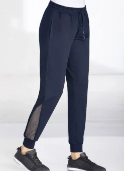 Freizeithose mit Netzeinsatz in 4 Farben