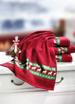 Frottier-Serie mit Elch-Motiven