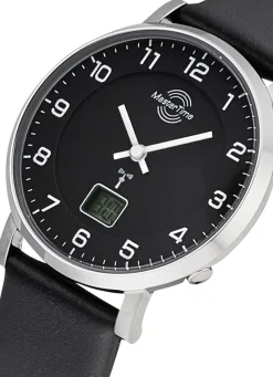 Funk-Damenuhr mit Lederband