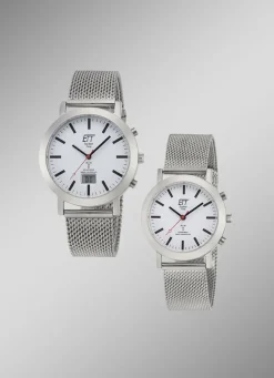 Funkgesteuerte Partneruhr mit Solar-Antrieb