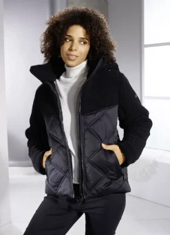 Funktionsjacke in trendstarkem Materialmix