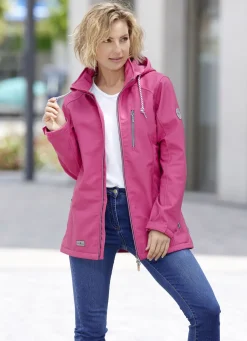 Funktionsjacke mit abnehmbarer Kapuze