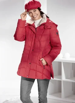 Funktionsjacke mit abnehmbarem Kunstpelz-Besatz am Kragen