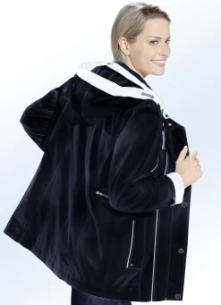 Funktionsjacke mit kontrastfarbenen Akzenten