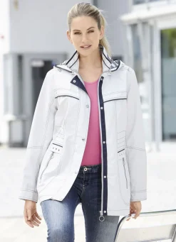 Funktionsjacke mit kontrastfarbenen Akzenten