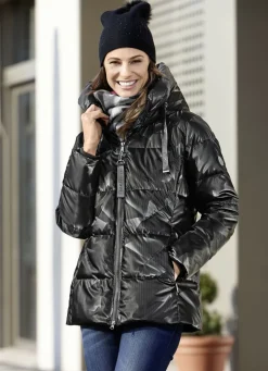 Funktionsjacke mit reflektierendem Print