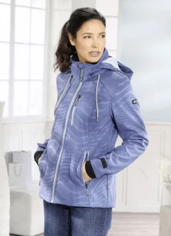 Funktionsjacke mit Regenschild an der Kapuze