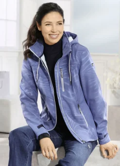 Funktionsjacke mit Regenschild an der Kapuze