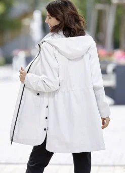 Funktions-Kurzmantel mit abnehmbarer Kapuze