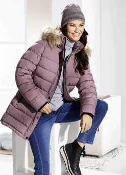 Funktions-Longjacke mit abnehmbarer Kapuze