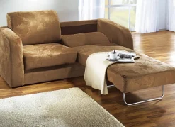 Funktionssofa mit pflegeleichtem Microfaser-Bezugsstoff