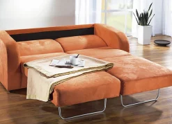 Funktionssofa mit pflegeleichtem Microfaser-Bezugsstoff