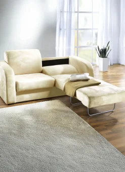 Funktionssofa mit pflegeleichtem Microfaser-Bezugsstoff