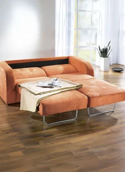 Funktionssofa mit pflegeleichtem Microfaser-Bezugsstoff