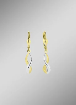 Gedrehte Ohrringe in Bicolor