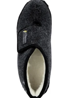 Gefütterte Herren-Hausschuhe, mit Schurwolle
