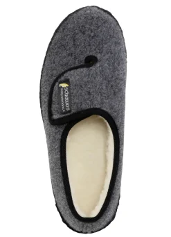 Gefütterte Herren-Hausschuhe, mit Schurwolle