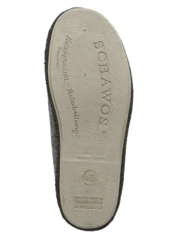 Gefütterte Herren-Hausschuhe, mit Schurwolle