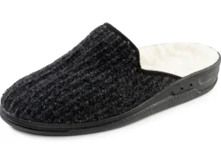 Gefütterte Herren-Hausschuhe, mit Schurwolle