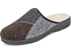 Gefütterte Herren-Hausschuhe, mit Schurwolle