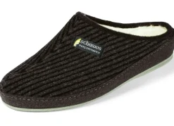 Gefütterte Herren-Hausschuhe, mit Schurwolle