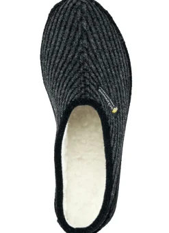 Gefütterte Herren-Hausschuhe, mit Schurwolle
