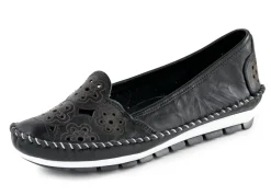 Gemini, leichte Damen-Slipper, Weite G, mit herausnehmbarem Fußbett