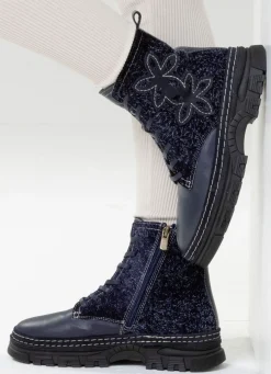 Gemini, modische Damen-Stiefeletten, Winterschuhe, Weite G, mit herausnehmbarem Fußbett