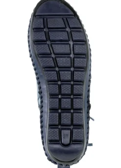 Gemini Mokassin-Stefelette mit Knitter-Struktur